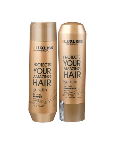 Набір Luxliss Keratin Smoothing Daily Care кератиновий шампунь та кондиціонер для щоденного використання