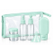 Дорожный набор емкостей для косметики Beauty Tools 9 предметов в прозрачной косметичке, мятный