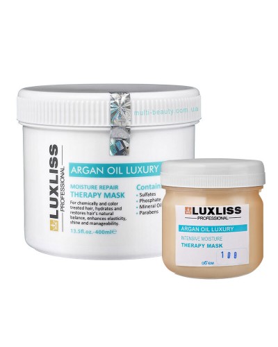 Зволожувальна маска з аргановою олією Luxliss Argan Oil Luxury Moisture Repair Therapy Mask Original для відновлення волосся