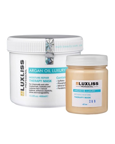 Зволожувальна маска з аргановою олією Luxliss Argan Oil Luxury Moisture Repair Therapy Mask Original для відновлення волосся