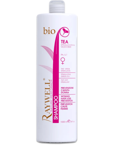 Жіночий шампунь проти випадіння волосся Raywell Bio Tea Shampoo 