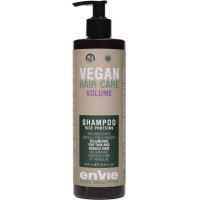 Шампунь Envie Vegan Volume Shampoo Rice Proteins для объема тонких и ломких волос с протеинами риса (EN855) 500 мл  