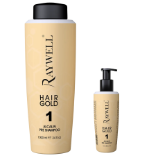 Набір для відновлення волосся Raywell Botох Hairgold шампунь та кондиціонер 2x300 г (розлив)