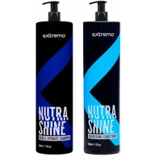 Набір Extremo Nutra Shine шампунь і кондиціонер для делікатного очищення та живлення волосся 2х200 г (розлив)