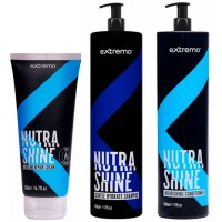 Набір для живленя волося Extremo Nutra Shine шампунь, кондиціонер, крем 500/500/200 мл