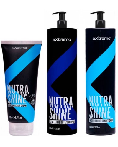 Набір для живленя волося Extremo Nutra Shine шампунь, кондиціонер, крем