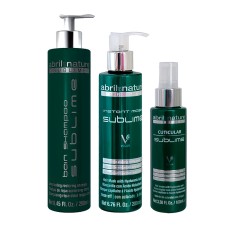 Набор Abril Et Nature Sublime Hyaluronic TRIO шампунь, маска и сыворотка для поврежденных волос, 250/200/100 мл