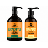 Набор мужской Barber Blend Eucalyptus & Bergamot & Arizona – комплексный уход для волос, 500/300 мл
