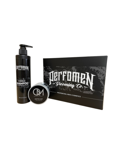 Купити набір для догляду за бородою PerfomeN Daily Shampoo та QM Matte Clay в OnMag