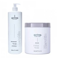 Набір Envie Luxury Keratin шампунь та маска для пошкодженого волосся з кератином 2х200 г (розлив)