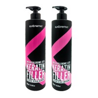 Набір Extremo Keratin Filler Repair шампунь та кондиціонер для відновлення волосся з кератином 2х300 г (розлив)