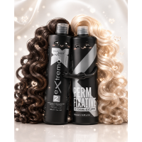 Набір для біозавивки Extremo Perm (Lotion 2 + Fixative) рідина та фіксатор для дуже пошкодженого волосся (EX112), 100+200 мл (розлив)