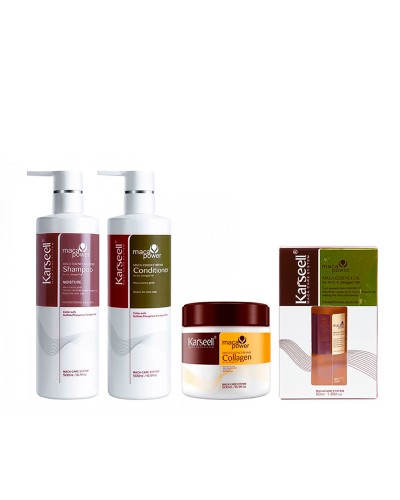 Набір Karseell Мaca Essence Repair шампунь, кондиціонер, маска та олійка для волосся, 3х500/50 мл