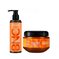 Набір Karseell BNC Argan DUO-2 колагенова маска і крем-кондиціонер для пошкодженого волосся, 550/200 мл