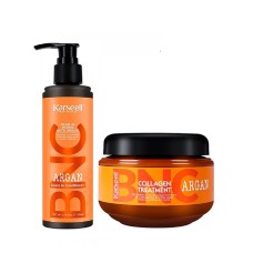 Набір Karseell BNC Argan DUO-2 колагенова маска і крем-кондиціонер для пошкодженого волосся, 550/200 мл
