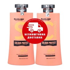 Набор для защиты цвета окрашенных волос Luxliss Color Protect шампунь и кондиционер 2x300 мл