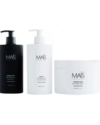 Набір Mais Laboratory для глибокого зволоження та відновлення волосся, 2х300\250 мл