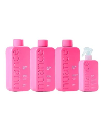 Набір для холодного відновлення волосся Nuance Glow Day Kit 1000/1000/1000/500 мл