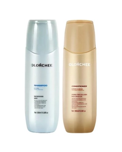 Набір Olorchee Ice Cool DUO шампунь та кондиціонер для нормального та жирного волосся 2x300 мл