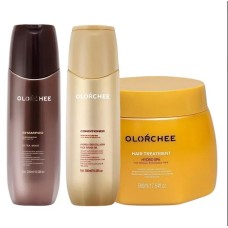 Набір Olorchee Moisture Hydro Spa Care шампунь, кондиціонер та маска для зволоження волосся, 2×300/500 мл