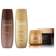 Набір Olorchee Moisture Hydro Spa Care шампунь, кондиціонер та маска для зволоження волосся, 2×300/500 мл