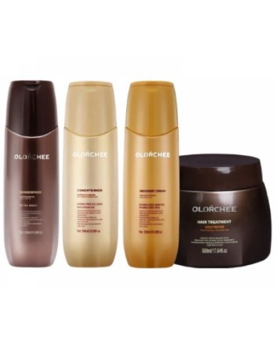 Набір Olorchee Nourshing Moisture QUAD-2 шампунь, кондиціонер, маска, крем для живлення та відновлення волосся 3х300+500 мл