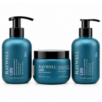 Набор Raywell B.io LISS Smoothing TRIO шампунь, маска и крем для разглаживания пушистых волос, 275+245+200 мл