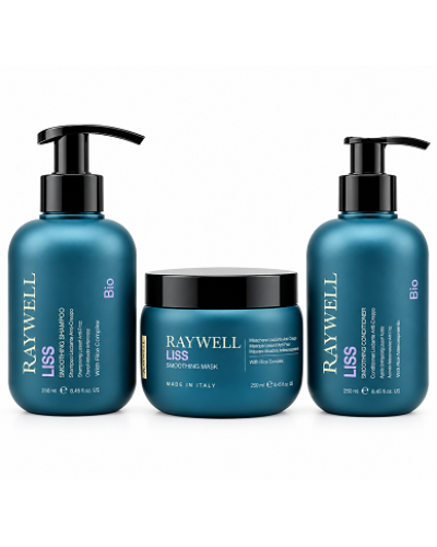 Набор Raywell B.io LISS Smoothing TRIO шампунь, маска и крем для разглаживания пушистых волос, 275+245+200 мл