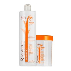 Raywell Bio Hidra набір шампунь та маска для зволоження волосся 2х200 г (розлив)