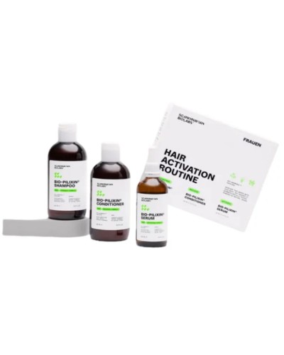 Набір Scandinavian Biolabs Hair Activation Routine шампунь, кондиціонер та сиворотка проти випадіння та для росту волосся, 250/250/100 мл