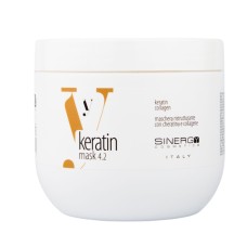 Інтенсивна живильна маска Y4.2 Sinergy Mask з кератином та колагеном для миттєвого відновлення волосся, 500 мл