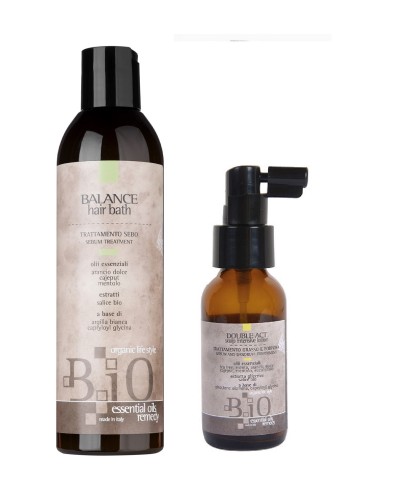 Набір B.iO Sinergy шампунь і пілінг для жирної та схильної до лупи шкіри голови, 250/60 мл