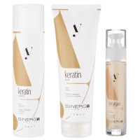 Набір Sinergy Y4 шампунь, маска та сироватка для пошкодженого волосся з кератином, 250/250/50 мл