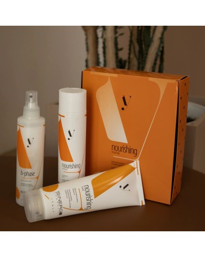 Подарунковий набір Sinergy для реконструкції сухого пошкодженого волосся серії Y1, 250/250/200 мл