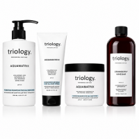 Набір Triology AquaMatrix для глибокого зволоження, блиску та шовковистості волосся, 2х500/330/200 мл