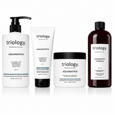 Набір Triology AquaMatrix для глибокого зволоження, блиску та шовковистості волосся, 2х500/330/200 мл