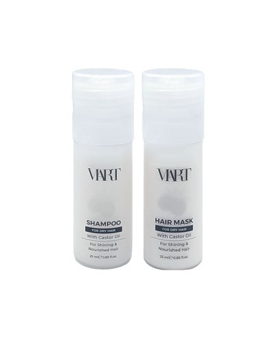 Набір VIART DUO with Castor Oil шампунь і маска для зволоження і живлення сухого волосся, пробники 2x25 мл