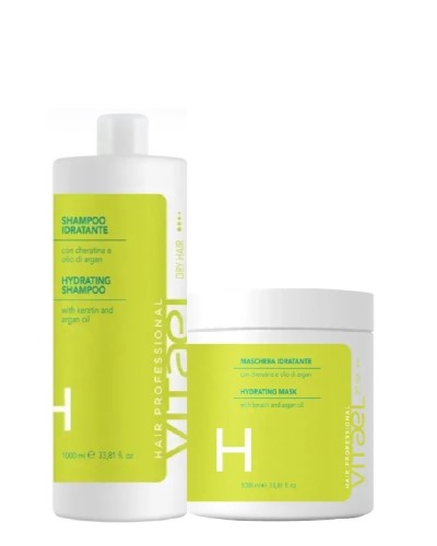 Набір VITAEL Dry Hair DUO шампунь, маска для зволоження сухого волосся, 2х1000 мл
