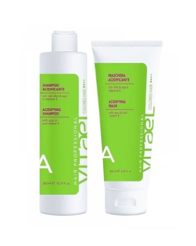  Набір Vitael Colored Hair Acidifying шампунь та маска для фарбованого волосся, 300/250 мл