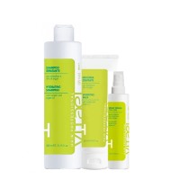 Набір VITAEL Dry Hair TRIO шампунь, маска та термозахист для зволоження волосся, 300/250/150 мл