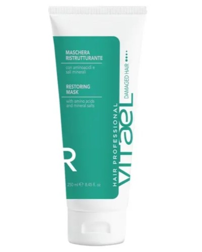 Відновлююча маска VITAEL DAMAGED HAIR RESTORING Mask з олією льону для пошкодженого волосся, 250 мл
