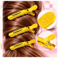 Затискачі-крокодили для волосся TONI&GUY пластикові (упаковка 6 шт) жовті