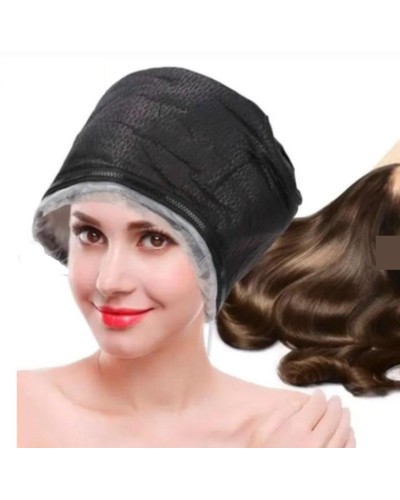 Электрическая термошапка-сушуар для масок, ламинирования и лечения волос My Cosmetics "Premium Black Thermal Cap" черная