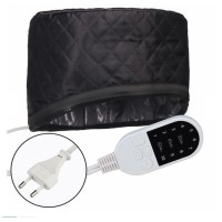 Премиальная электрическая термошапка сушуар My Cosmetics для масок, ламинирования и лечения волос черная