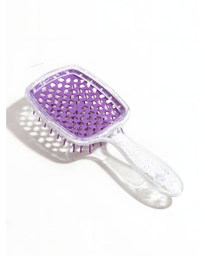 Щітка для волосся Hollow Comb Superbrush, прозора ручка  