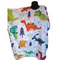 Парикмахерская накидка--пеньюар детская MyCosmetics принт зверюшки, (размер 145х105 см)