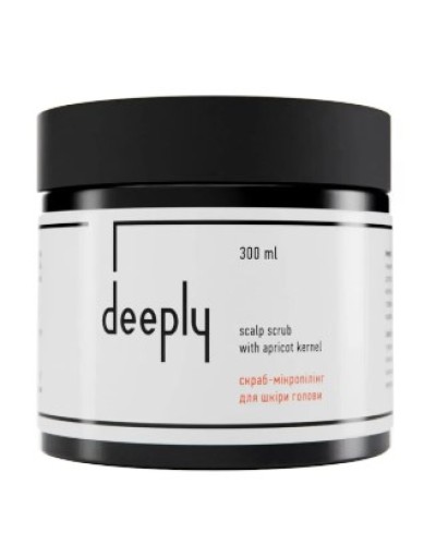 Скраб для шкіри голови deeply scalp scrub with apricot kernel 300 мл
