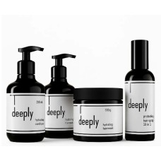 Набір deeply hydrating QUAD шампунь, кондиціонер, маска, спрей для живлення та зволоження волосся 2х250/300/200 мл