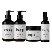 Набір Deeply Balance Control QUAD для жирної шкіри голови та сухого волосся шампунь, маска, кондиционер, спрей 2х250/300/200 мл