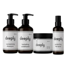 Набір Deeply Balance Control QUAD для жирної шкіри голови та сухого волосся шампунь, маска, кондиционер, спрей 2х250/300/200 мл